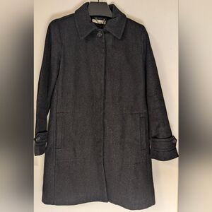 J. Crew heathered dark gray peacoat size small